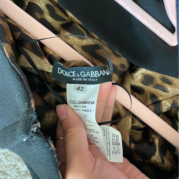 DOLCE & GABBANA Wool-blend Crepe Mini Dress - Picture 10 of 11